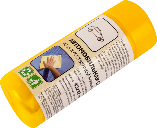 Салфетка из искусственной замши в тубе Nova Bright