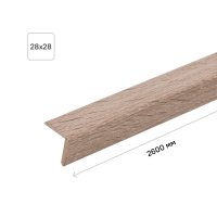 Угол универсальный 28x28x2600 мм цвет дуб дорато