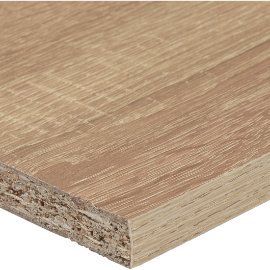 Деталь мебельная 2700x600x16 мм ЛДСП цвет дуб сонома кромка с длинных сторон