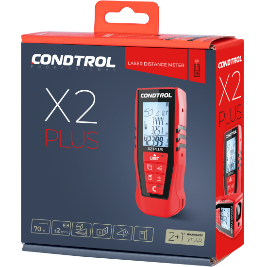 Дальномер лазерный Condtrol X2 plus с дальностью до 70 м