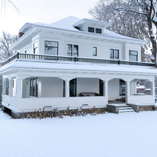 Краска для фасадов и цоколей Luxens матовая цвет белый база А 0.9 л