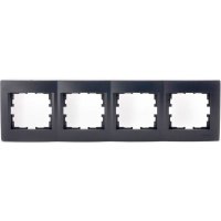 Горизонтальная четырехместная рамка Lezard KARINA