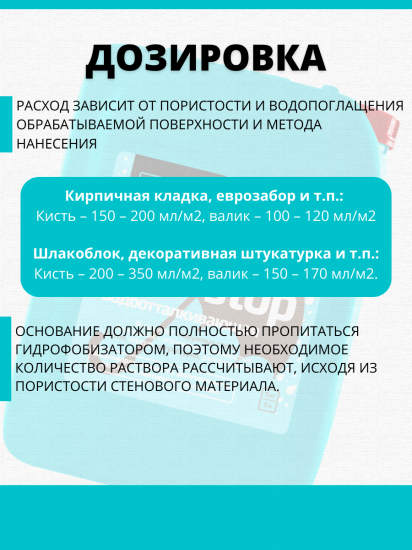 Пропитка водоотталкивающая Cemmix CemAquaStop 5 л