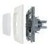 Переключатель одноклавишный - Legrand Etika - 10А 250В безвинтовые зажимы - белый
