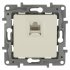 Розетка компьютерная RJ45 категория 5e UTP - Legrand Etika - слоновая кость