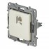 Розетка компьютерная RJ45 категория 5e UTP - Legrand Etika - слоновая кость