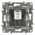 Розетка компьютерная RJ45 категория 5e UTP - Legrand Etika - слоновая кость