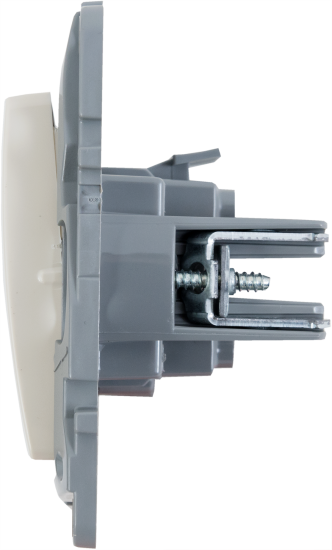 Выключатель одноклавишный - Legrand Etika - 10А 250В безвинтовые зажимы - слоновая кость