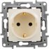 Розетка с заземлением - Legrand Etika - без шторок 16А 250В винтовые зажимы - слоновая кость