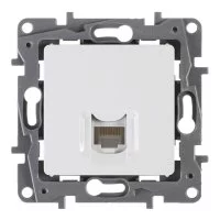 Розетка компьютерная RJ45 категория 5e UTP - Legrand Etika - белый