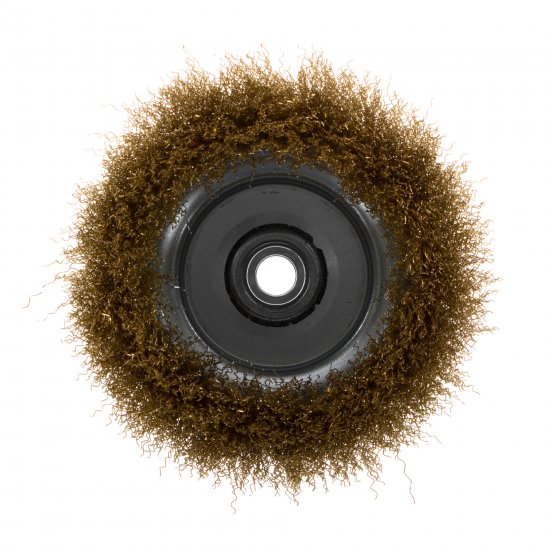 Щетка для УШМ чашечная Dexter 125 мм латунированная сталь