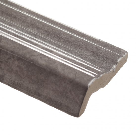 Плитка бордюр багет Kerama Marazzi Гран Пале серая 250х55х8 мм