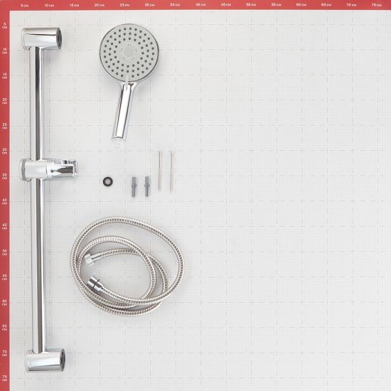 Душевой комплект Ravak с лейкой со стойкой хром (X07S003)
