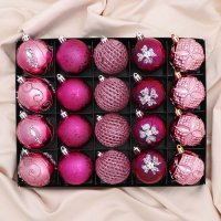 Набор шаров Зимнее волшебство Лаурен узоры