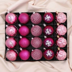 Набор шаров Зимнее волшебство Лаурен узоры