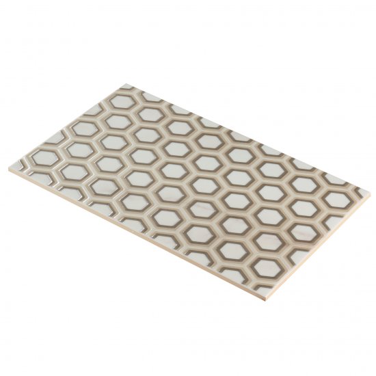 Плитка декор Kerama Marazzi Гран Пале белая 400х250х8 мм