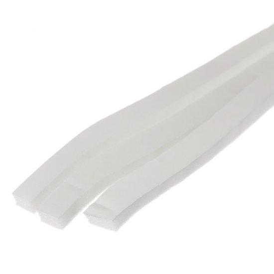 Уплотнитель для окон и дверей 8х5 мм 9 м (3+3+3 м) Изолон самоклеящийся белый