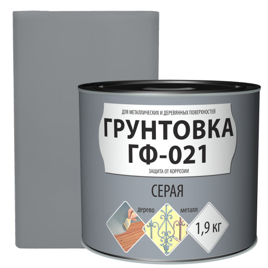 Грунтовка Empils ГФ-021 цвет серый 1.9 кг