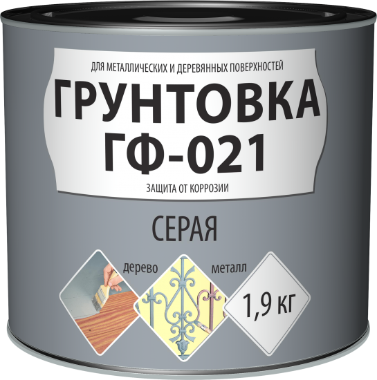 Грунтовка Empils ГФ-021 цвет серый 1.9 кг