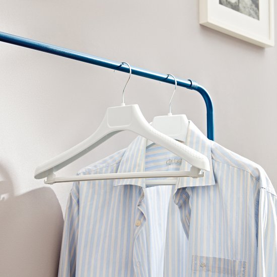 Плечики универсальные 42 см пластик цвет белый