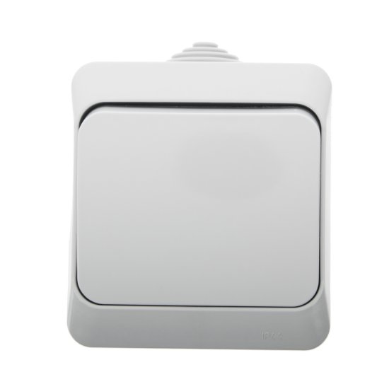 Выключатель проходной Systeme Electric Этюд 1 клавиша IP44 цвет белый