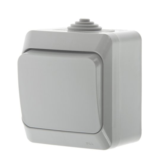 Выключатель проходной Systeme Electric Этюд 1 клавиша IP44 цвет белый