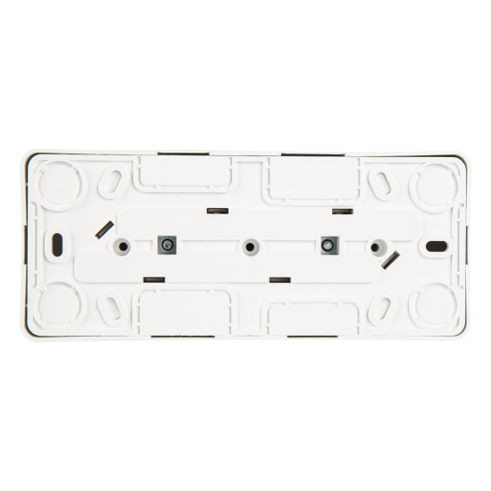 Розетка тройная накладная Systeme Electric Этюд без заземления цвет белый