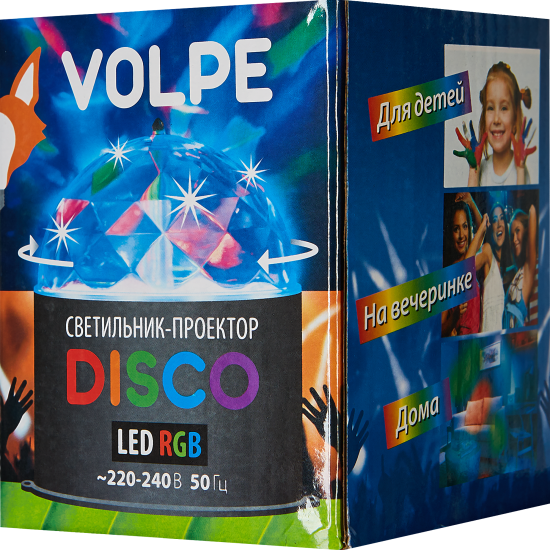 Светильник-проектор светодиодный Uniel RGB Disco 0.3 Вт