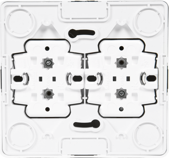 Розетка четверная накладная Systeme Electric Этюд с заземлением цвет белый