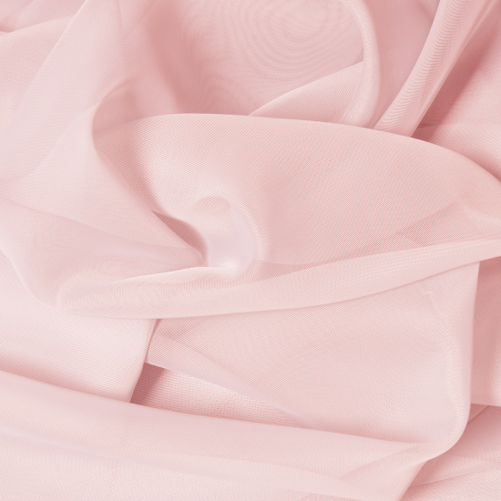 Тюль на ленте Inspire Polyone Kiss 300x280 см цвет розовый