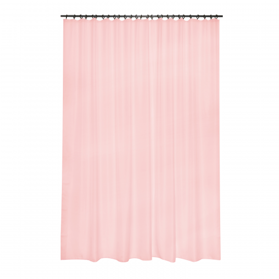 Тюль на ленте Inspire Polyone Kiss 300x280 см цвет розовый