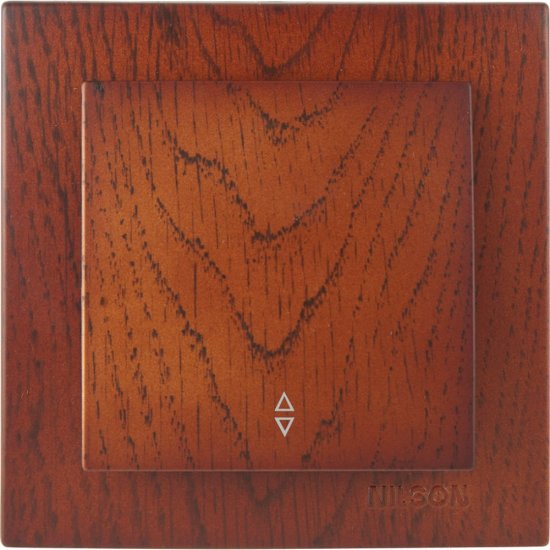 Одноклавишный выключатель Nilson TOURAN WOOD