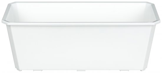 Ящик балконный Idi Land 40x17x15 см v7 л пластик белый