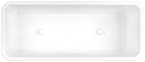 Ящик балконный Idi Land 40x17x15 см v7 л пластик белый