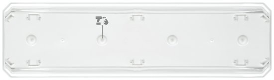 Ящик балконный Idi Land 60x17x15 см v10.5 л пластик белый