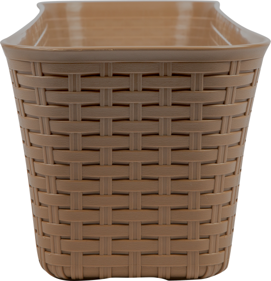Ящик балконный Idea Ротанг 60x18x16 см v16.5 л пластик бежевый