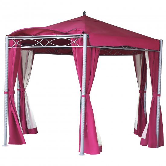 Шатер садовый Naterial Арени 3.5x3.5x2.7 м сталь фуксия