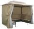 Павильон садовый с 3 скамьями 2.9x2 м сталь бежевый