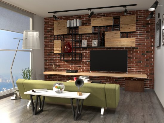 Камень искусственный White Hills Дерри Брик красный 0.62 м²