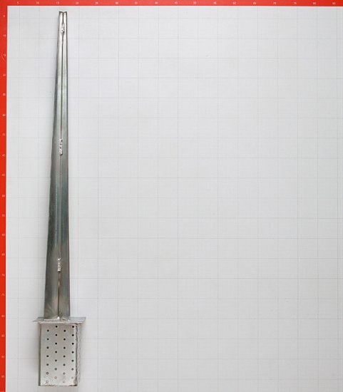 Опора столба забивная оцинкованная 90х900 мм