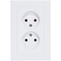 Двухместная розетка Systeme Electric ATLAS DESIGN