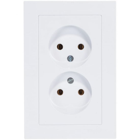 Двухместная розетка Systeme Electric ATLAS DESIGN