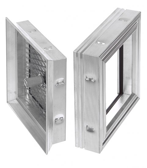 Люк ревизионный под плитку напольный Практика Барьер алюминиевый 200х200 мм скрытый