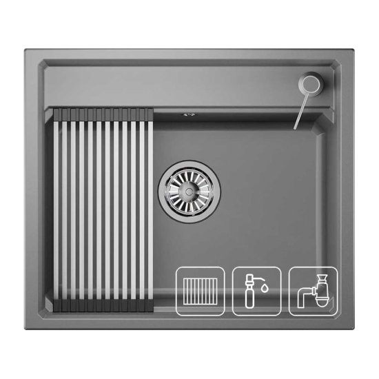 Кухонная мойка GRANULA KS-6003