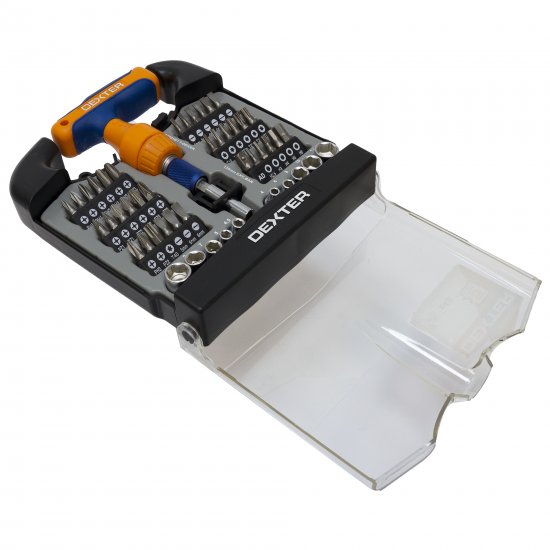 Отвёртка с набором насадок Dexter 48 предметов