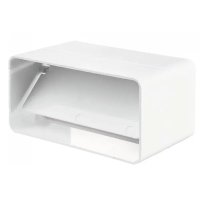 Соединитель для плоских воздуховодов с обратным клапаном Equation 55x110 мм пластик