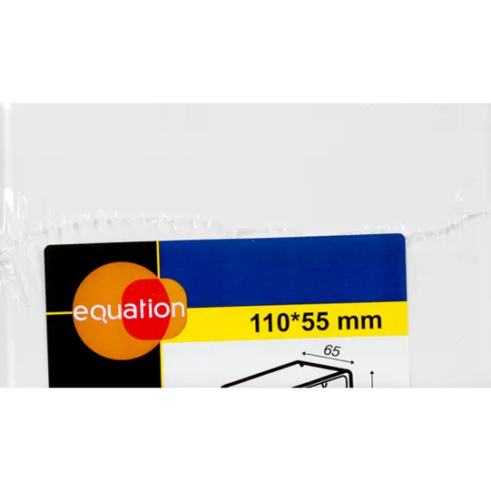 Соединитель для плоских воздуховодов с обратным клапаном Equation 55x110 мм пластик