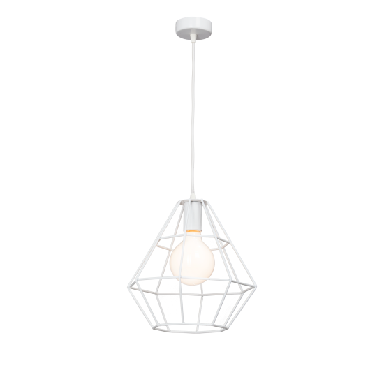 Подвесной светильник Vitaluce Orso white 1 лампа 3м² Е27 цвет белый глянцевый