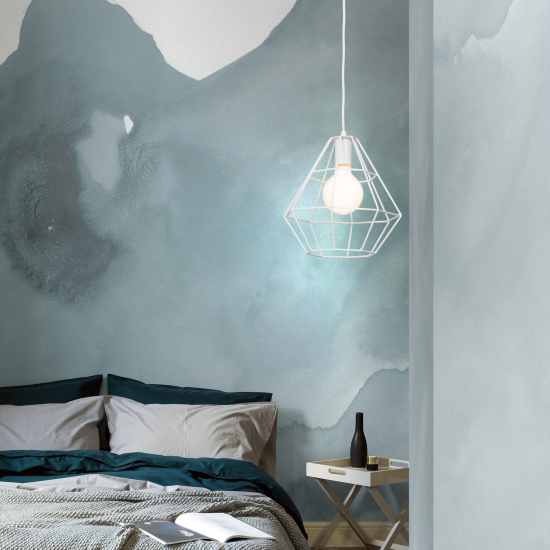 Подвесной светильник Vitaluce Orso white 1 лампа 3м² Е27 цвет белый глянцевый