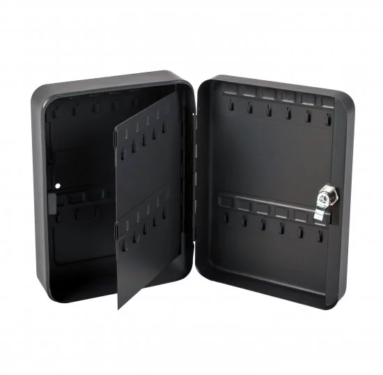 Шкаф для ключей сталь 18×25 см 44 ключа цвет черный